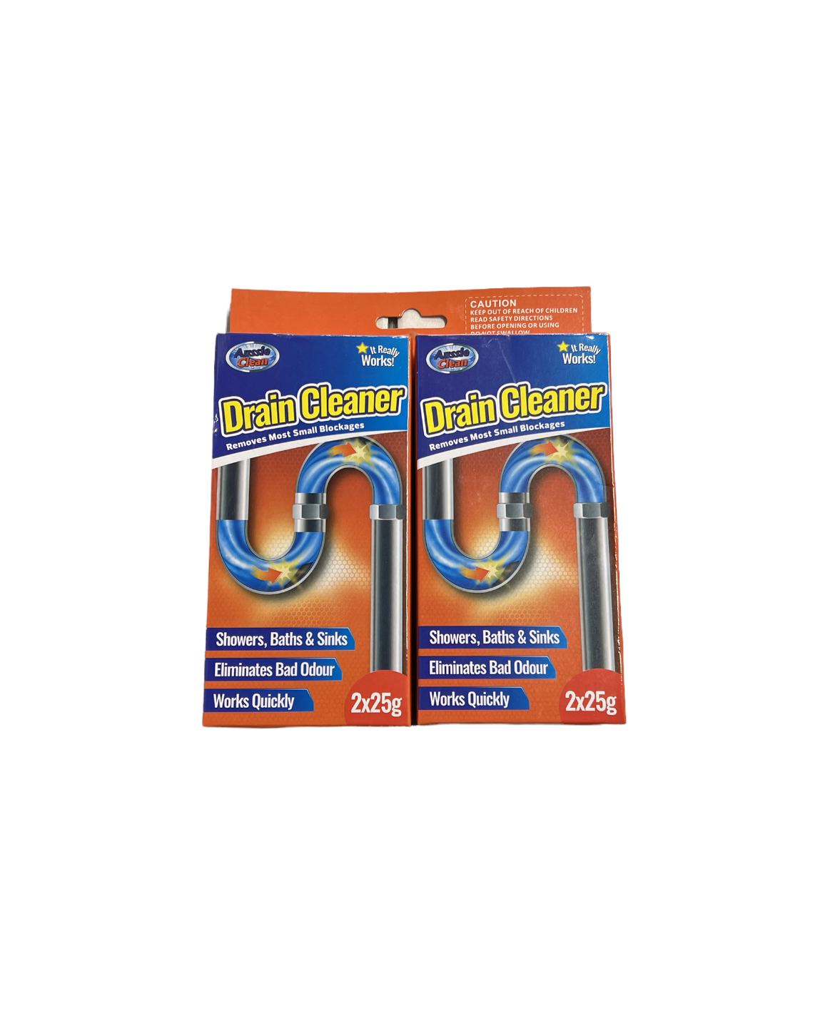 Aussie Clean Drain Cleaner 2 Pk